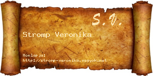 Stromp Veronika névjegykártya